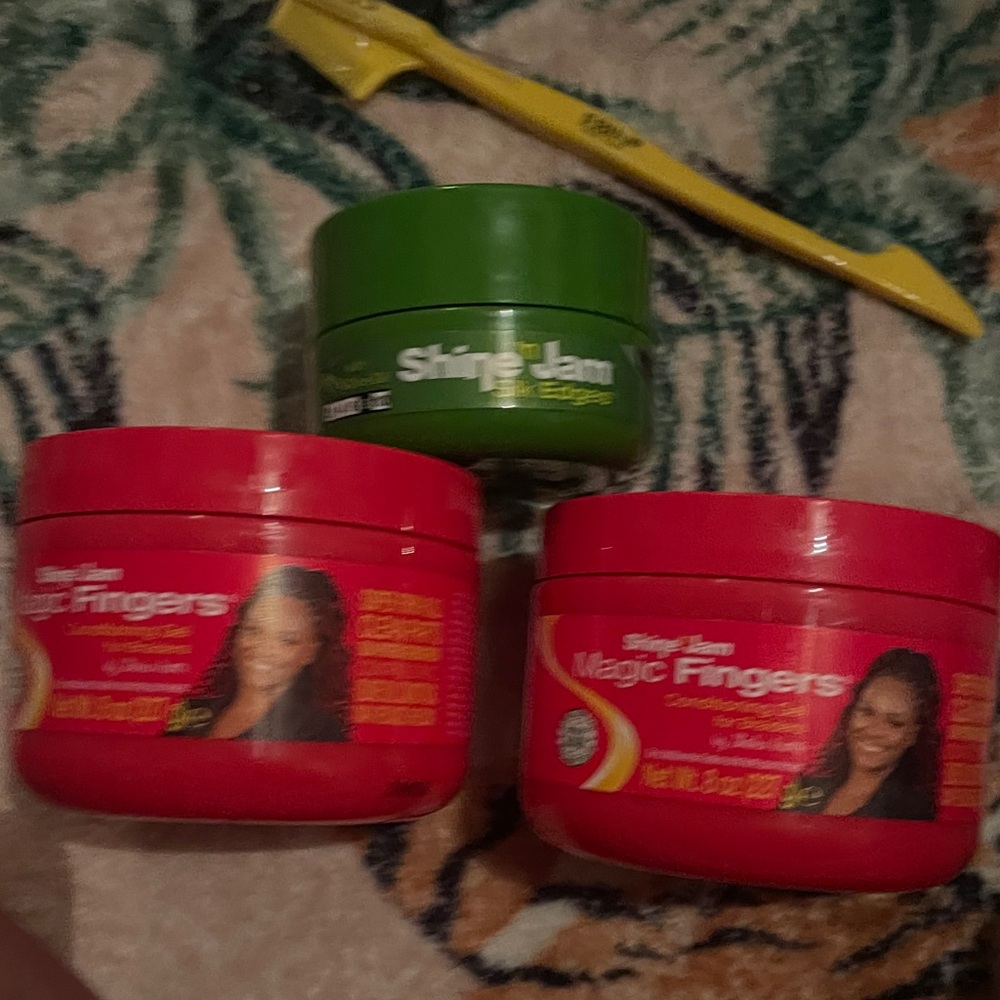 Shine n jam magic fingers , edge control and edge brush